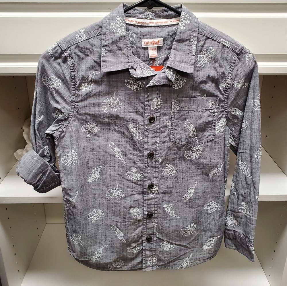 NWT Boys Button Shirt Size 8/10